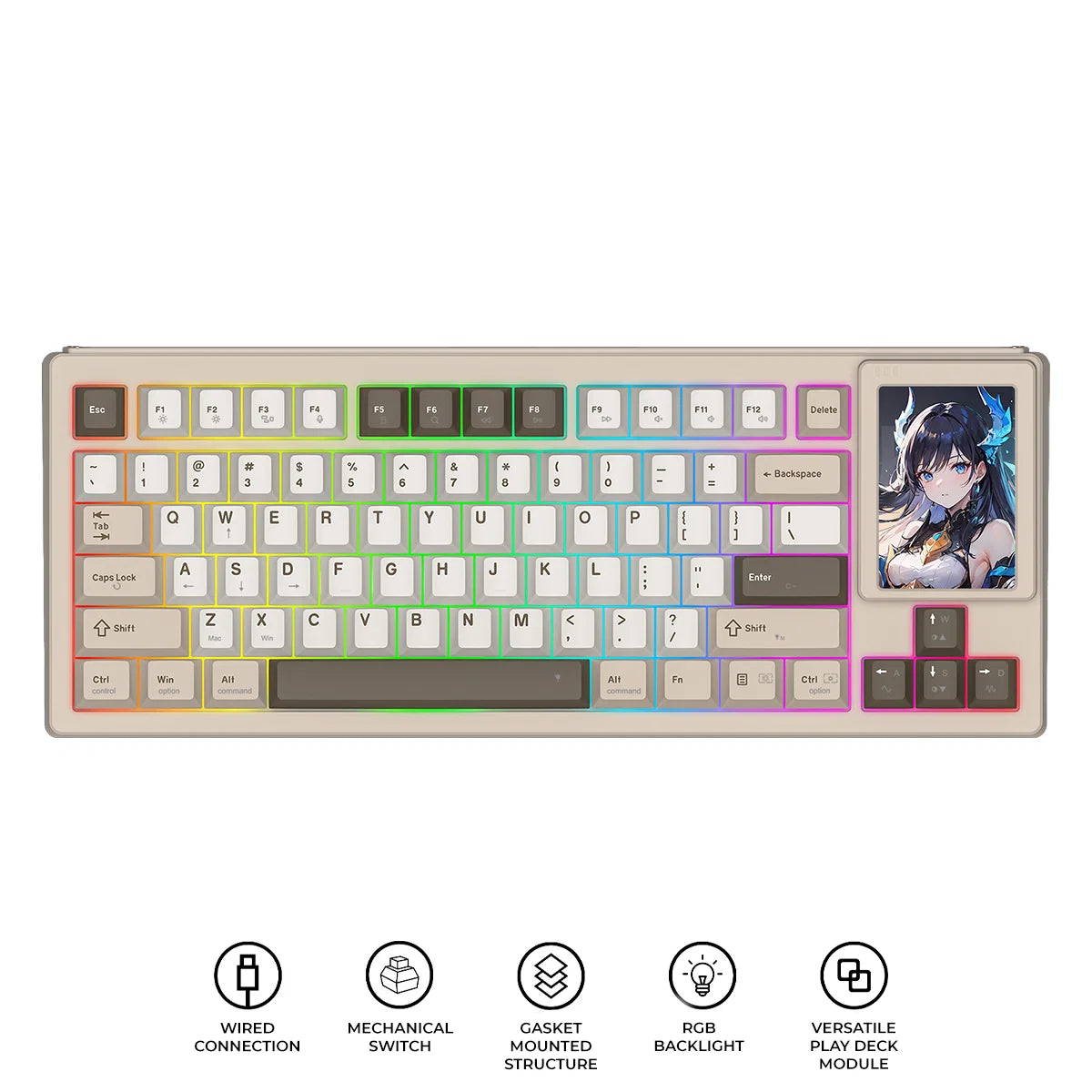Redragon Popvu 87 Keys Wireless Mechanical Keyboard
