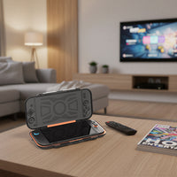 Dobe Game + Console Storage Case for Nintendo Switch 2 Black-Orange TNS-51112