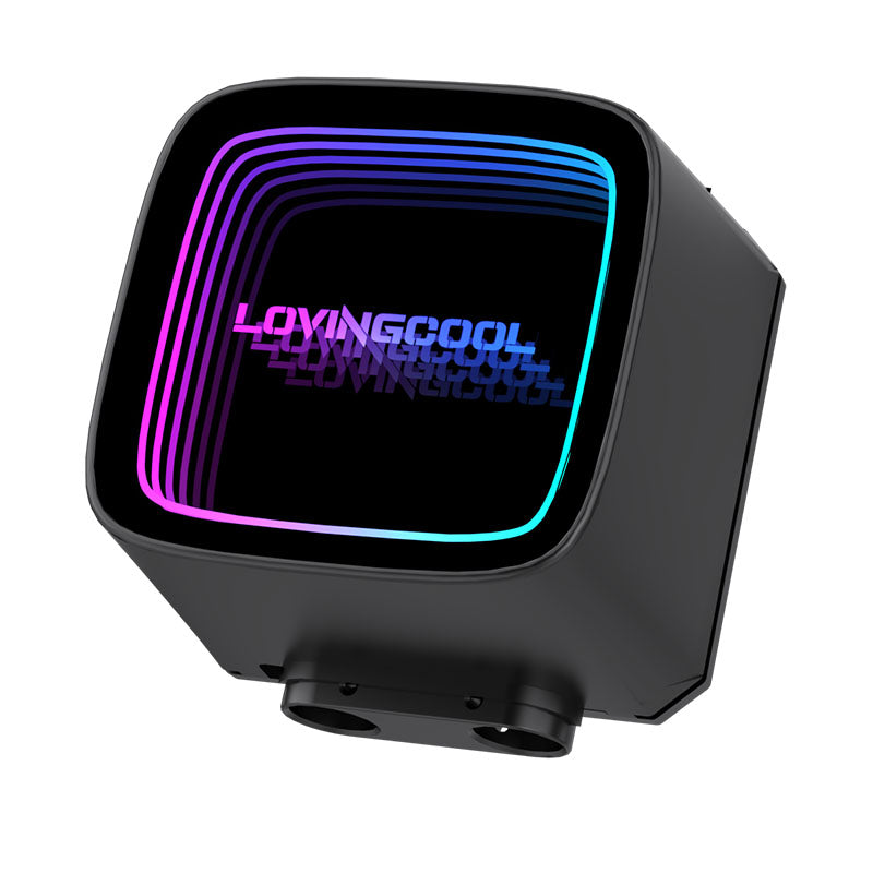 Lovingcool HK-B240-01 240mm ARGB Liquid Cooler with Temp Screen (Black)