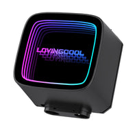 Lovingcool HK-B240-01 240mm ARGB Liquid Cooler with Temp Screen (Black)