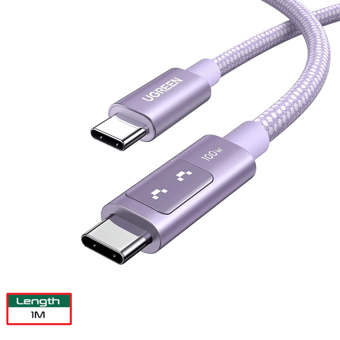 Ugreen Uno USB-C To USB-C PD 100W Fast Charging Cable Purple L509