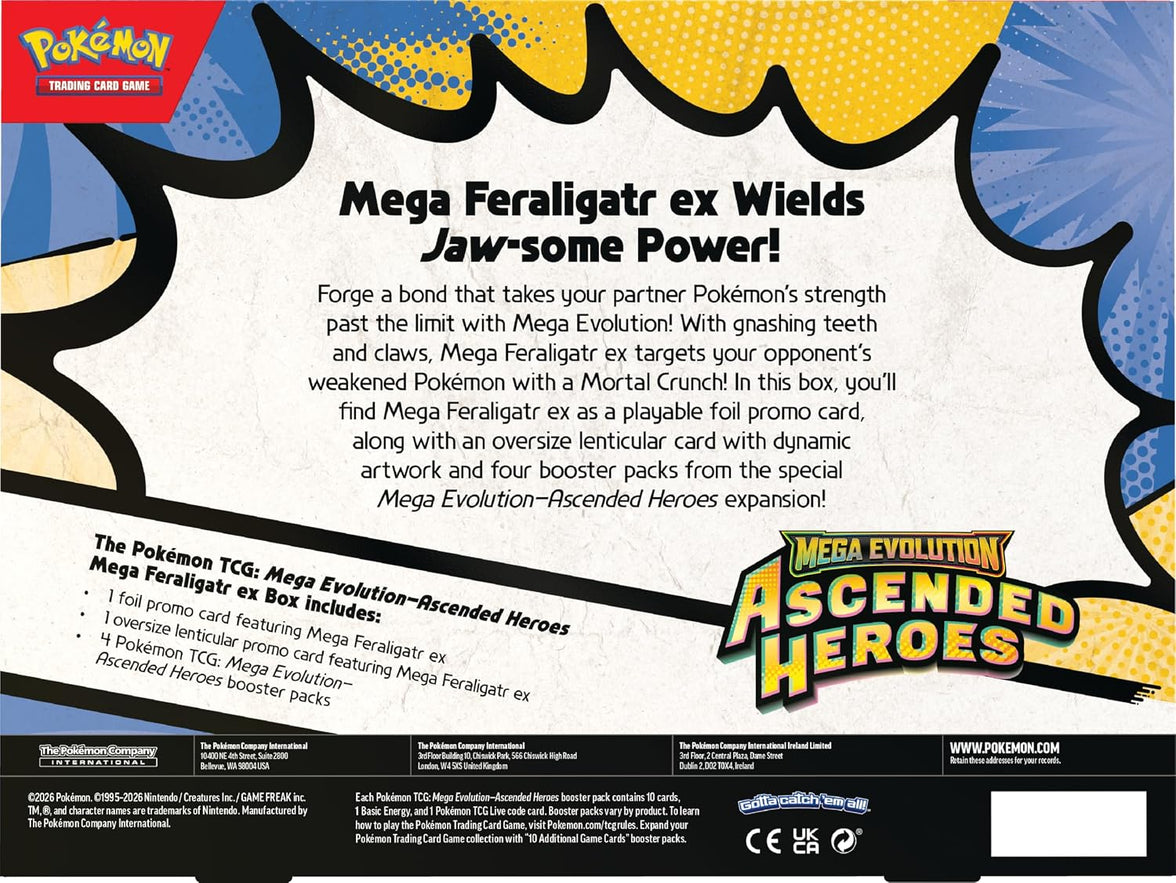 Pokémon TCG Ascended Heroes EX Box - Feraligatr (ENG)