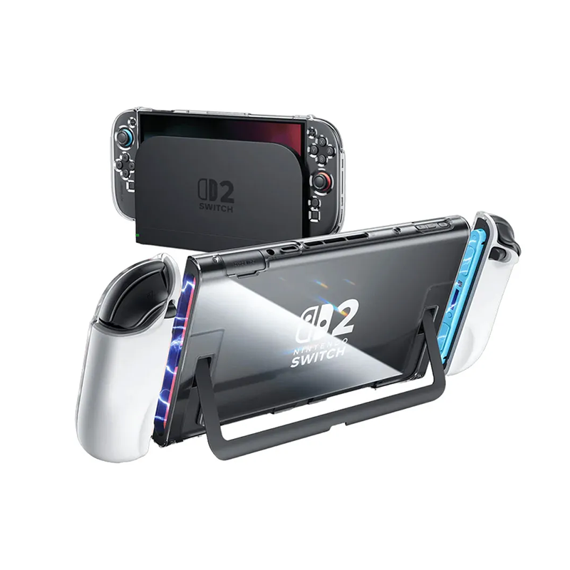 JSAUX Ergonomic Controller Full-Cover Case Set for Nintenodo Switch 2 (Clear) PC0119A