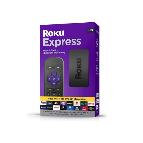 Roku Express 3960R 2022 Streaming Media Player with Remote (no TV Control) Black