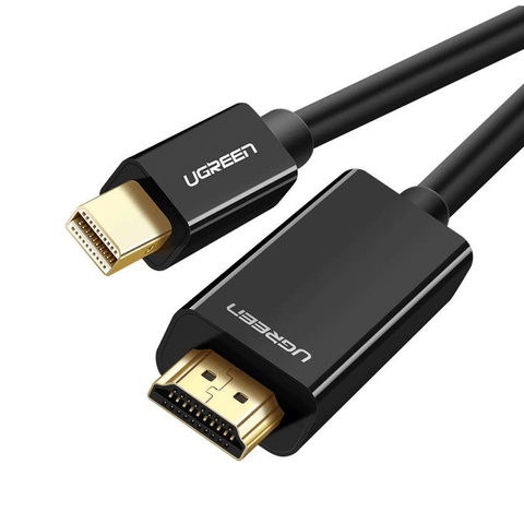 UGreen Mini DP To HDMI Cable (4K) - 1.5m (Black) [MD101/20848]