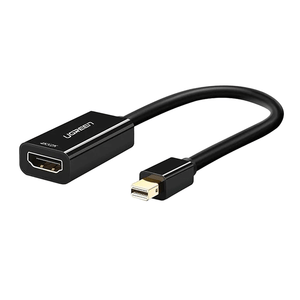 UGREEN Mini DP To HDMI Female Converter 4k - 25cm (Black) [MD112/40360]