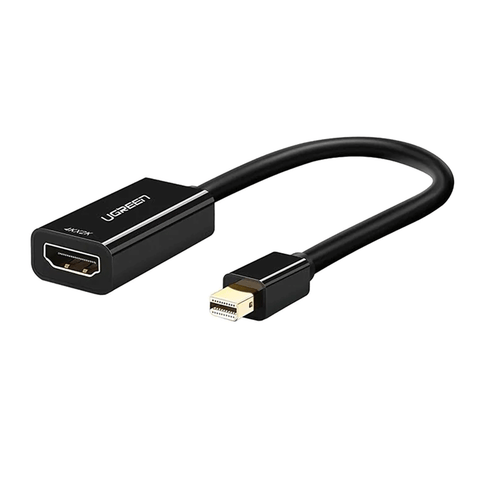 UGreen Mini DP To HDMI Female Converter 4k - 25cm (Black) [MD112/40360]
