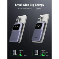 UGREEN Uno 5000mAh Mini Magnetic Wireless 20W Power Bank with Built-in Stand (PB571/3560B) Black