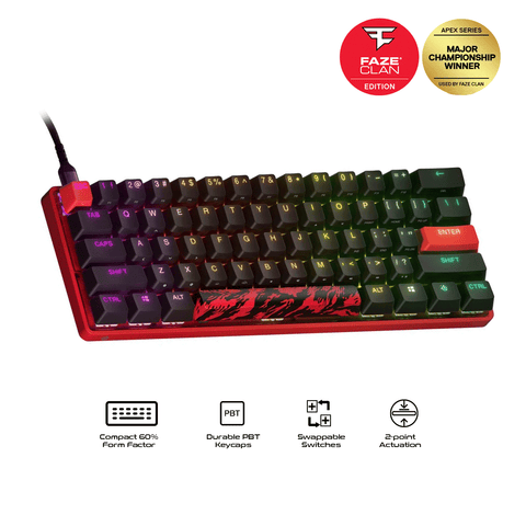 Steelseries Apex 9 Mini Faze Clan Edition Gaming Keyboard [KB64853]