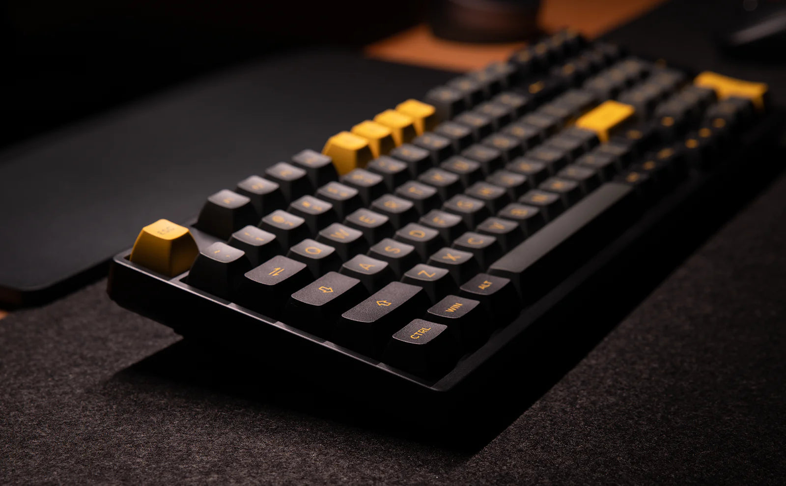 Akko Black & Gold 3098B Plus Multi-Mode Hot-Swappable Mechanical Keyboard (Akko V3 Cream Yellow Pro)