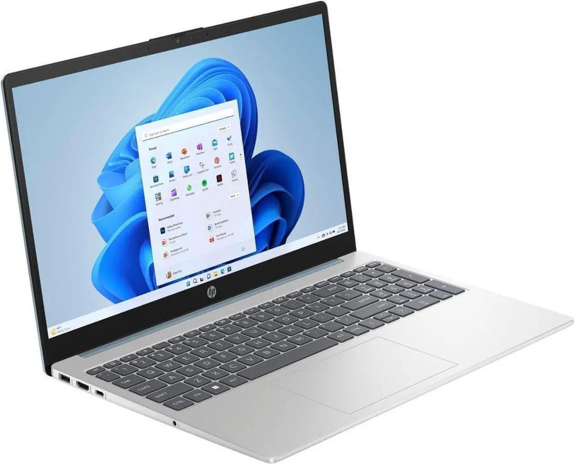 HP 15.6” HD Intel Processor N250 4GB RAM / 128GB UFS Intel UHD Graphics Win 11 Home Natural Silver 15-fd0094wm