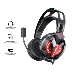 Onikuma M180 Pro Single LED Gaming Headset Black Combat Wing