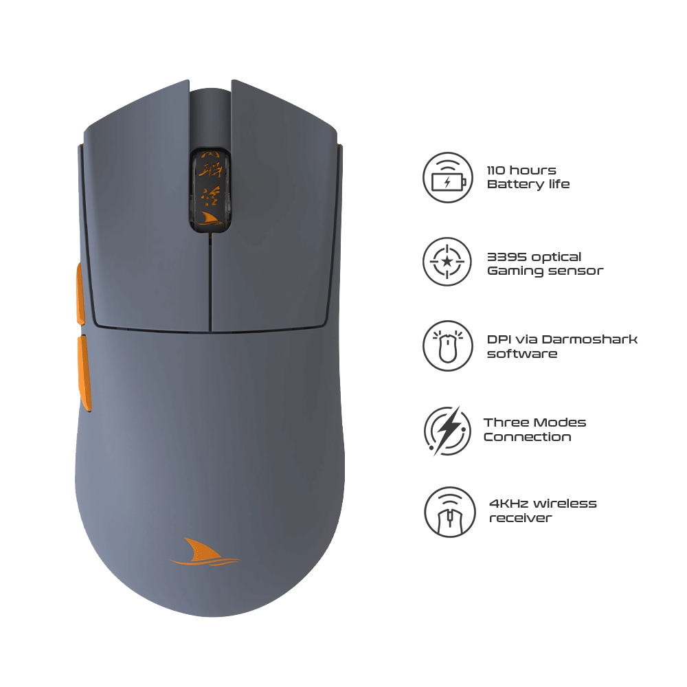 Darmoshark M3s Pro Varun Three-Mode Gaming Mouse