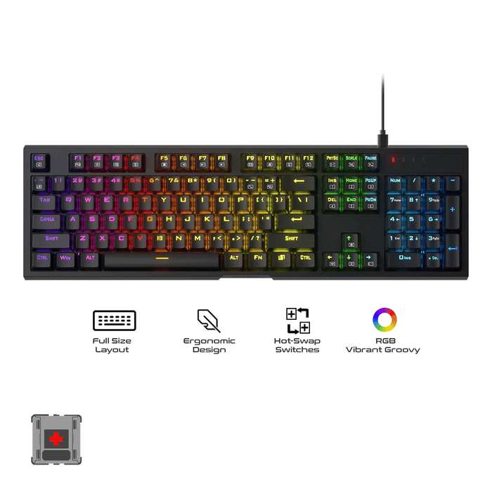 Redragon Argo RGB Keyboard Red Switch (K670-RGB)