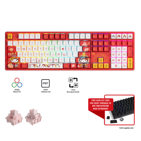 Akko Hello Kitty 5108S Peking Opera B RGB Wired Hot Swappable Mechanical Keyboard