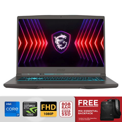 MSI THIN 15 B13VE-2485PH 15.6'" i7-13620H  8GB/512GB SSD RTX4050 Win11