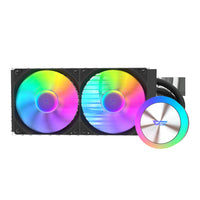 DarkFlash AquaGlow DG240 ARGB V2.6 Liquid CPU Cooler (Black)