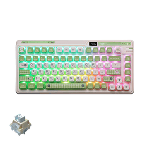 KZZI K75Pro Tri-Mode RGB 82 Keys Hot Swappable Mechanical Keyboard [Lemon Green] [Eternity Tactile Switch]