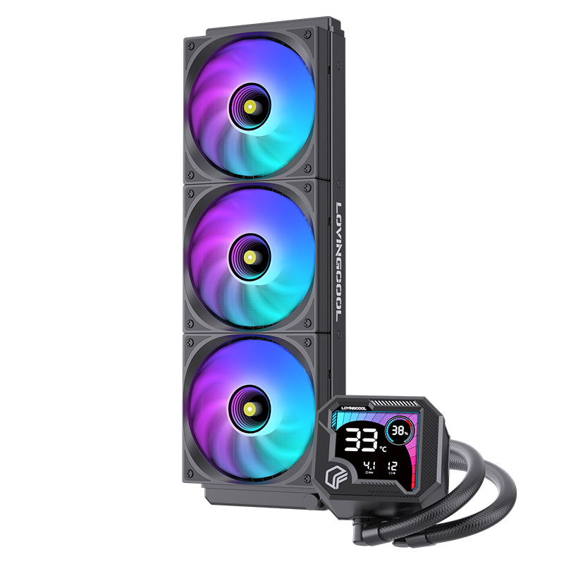 Lovingcool 360mm ARGB Liquid Cooler with Temp Screen