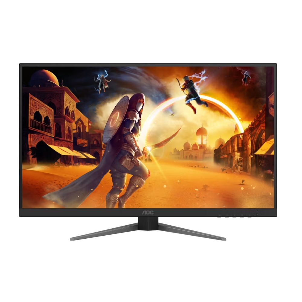 AOC U27G4XM 27" UHD (3840x2160) Dual Mode (4K @ 160Hz or FHD @ 320Hz) 1ms Fast IPS MiniLED Dual Gaming Monitor with Tilt, Height, Pivot & Swivel Adjustment (Black/Red)