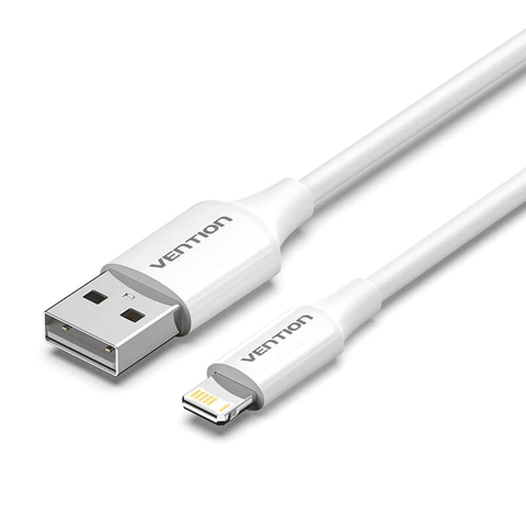 VENTION USB 2.0 Type-A Male Lightning Male 2.4A Cable 1M (White) [LAIWF]