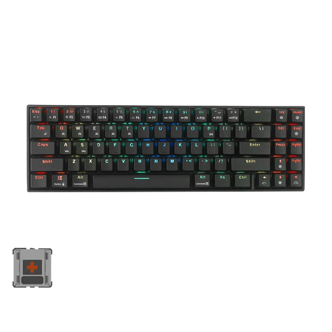 Royal Kludge RK71 Tri Mode RGB 71 Keys Hot Swappable Mechanical Keyboard [Black] [Brown Switch]