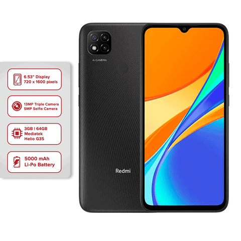Xiaomi Redmi 9C 3GB+64GB Midnight Grey