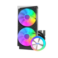 DarkFlash AquaGlow DG240 ARGB V2.6 Liquid CPU Cooler (Black)