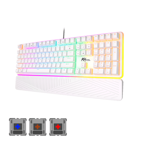 Royal Kludge RK918 Wired RGB 108 Keys Mechanical Keyboard [White]