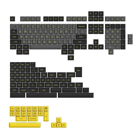 AKKO [Black & Gold] Keycap Set ABS SAL 195 Keys