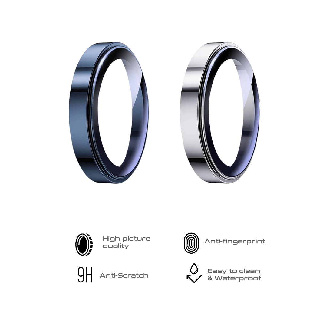 Wiwu PVD Dual Color Lens Guard for IP 15 Pro max [6.7]