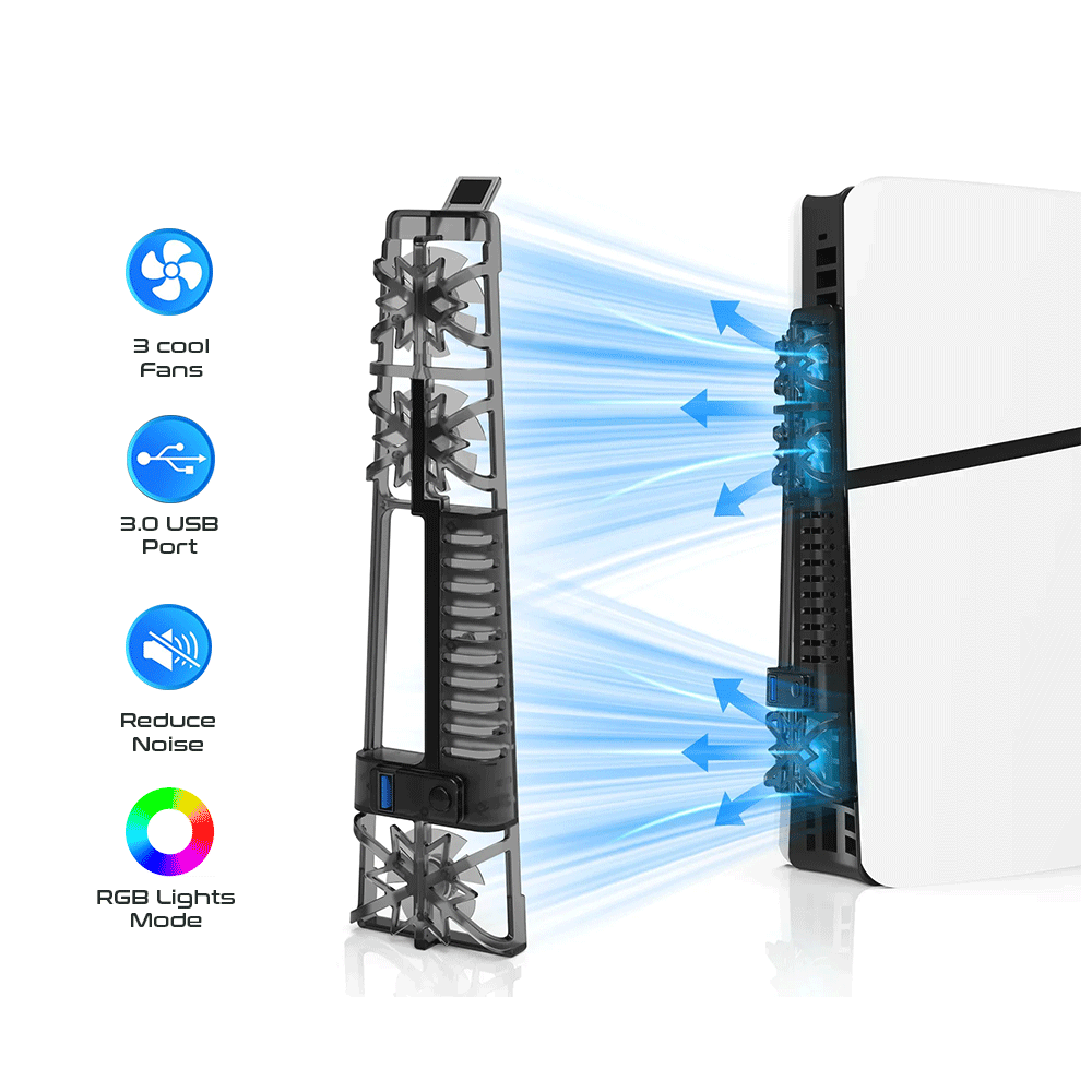 JYS RGB Cooling Fan for PS5 Slim [P5175]