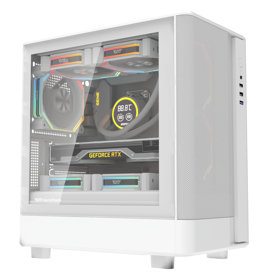 DarkFlash DB330M Mesh M-ATX PC Case