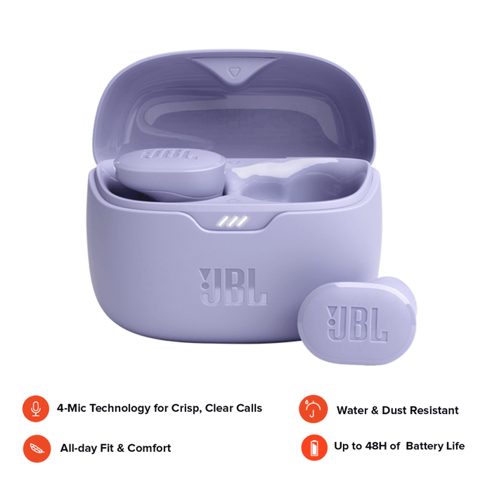 Harman JBL Tune Buds True Wireless Noise  Earbuds [Purple]