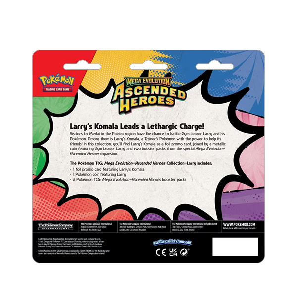 Pokemon TCG: Ascended Heroes Collection 2 Pack Blister (Larry's Komala) (ENG)