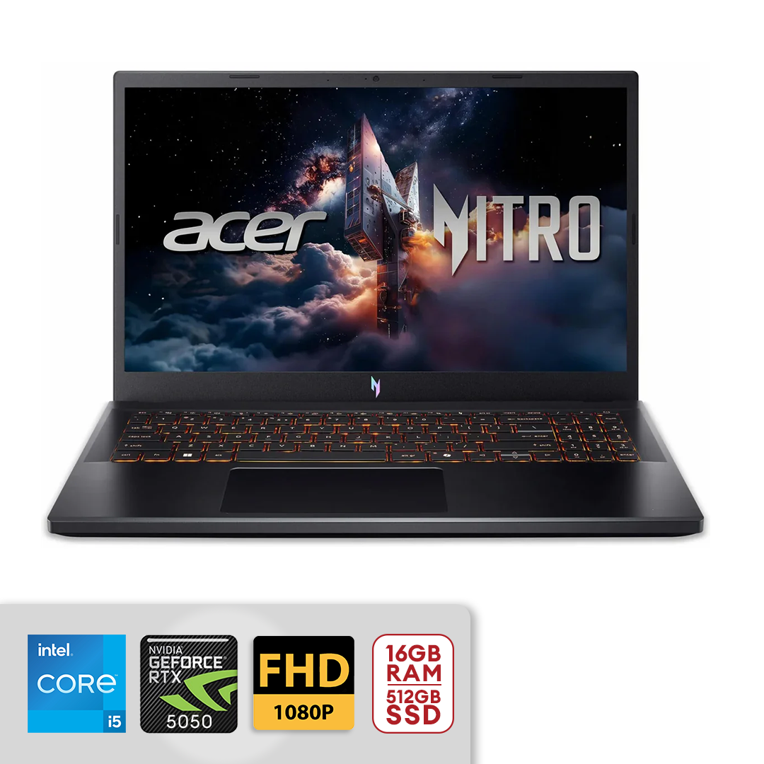 Acer Nitro V 15 ANV15-52-572T 15.6" FHD 165Hz i5-13420H 16GB/512SSD RTX 5050 Win11 Obsidian Black