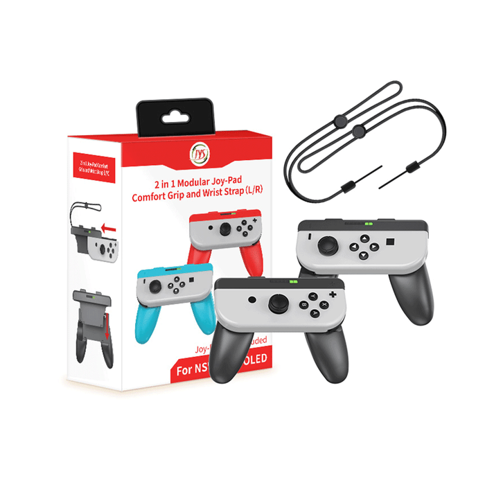 JYS 2 in 1 Joy-Con Grip Twin Pack [Black] [NS226]
