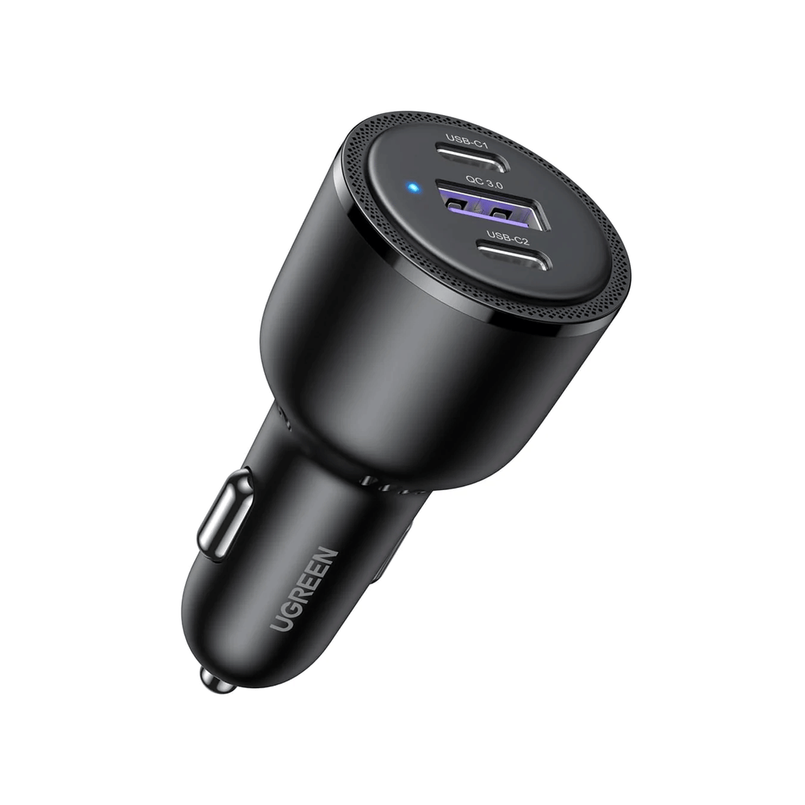 UGREEN 3-Port 2XUSB-C PD+USB-A 69W Fast Car Charger (Black) [CD239/20467]
