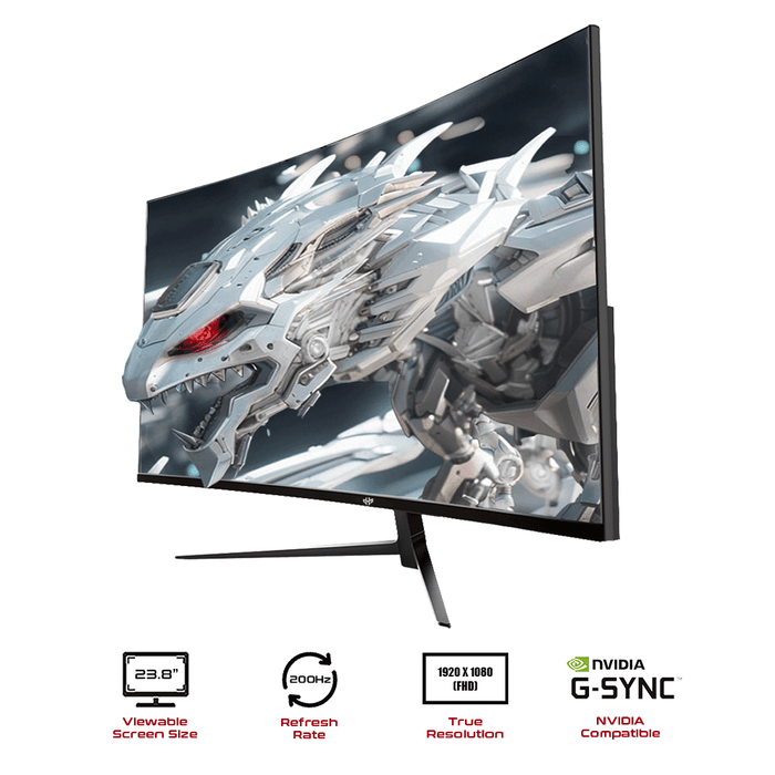 GXM GX24RFA 24” VA FHD 200Hz Curved Gaming Monitor
