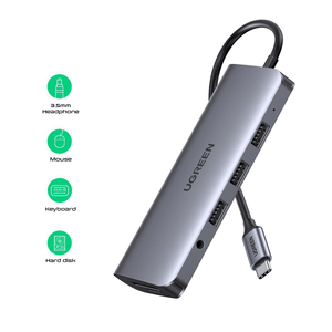 UGREEN USB-C 9-In-1 Multifunctional Adapter (Gray) [CM179/80133]
