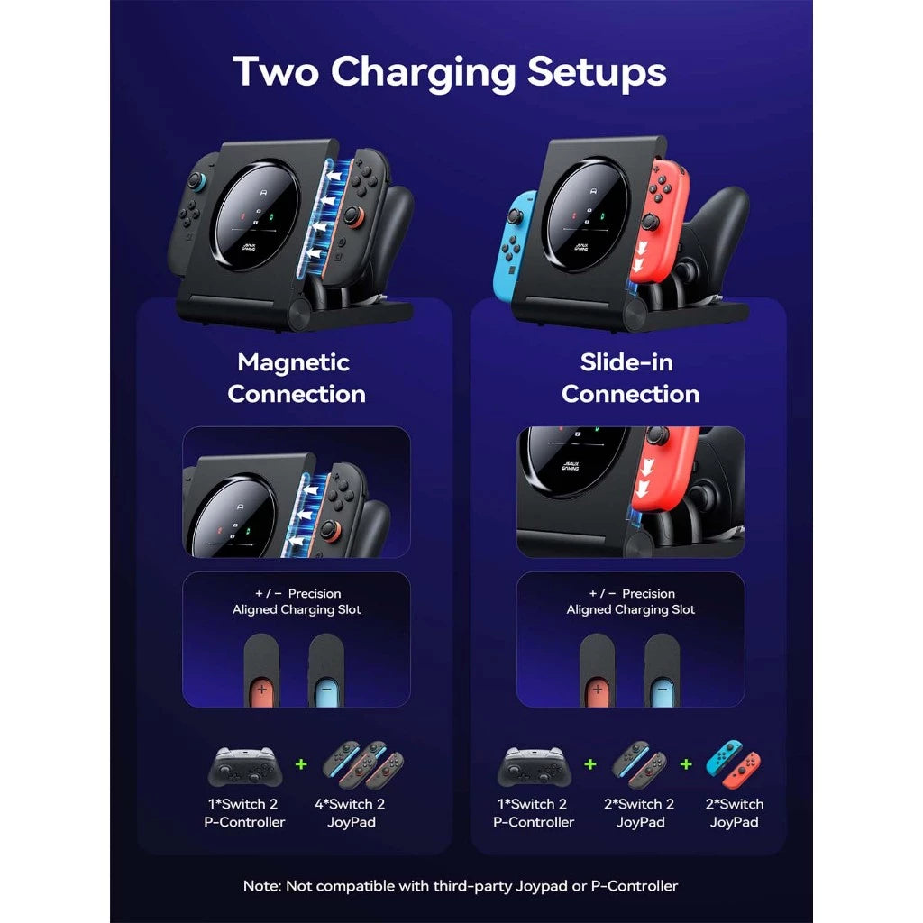 JSAUX Multi-Controller Energy Station for Nintendo Switch 2 GP0507