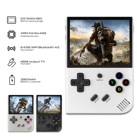 Anbernic RG35XX Plus Portable Retro Handheld Game Console with 64GB Game Card Linux System OS