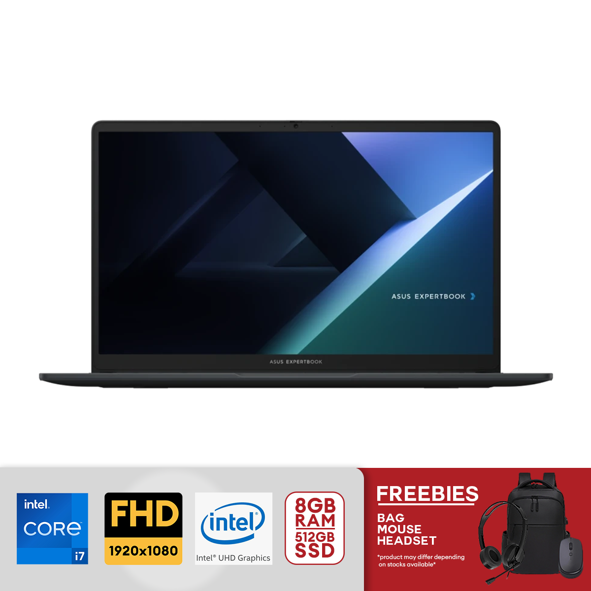Asus ExpertBook B1 15.6” FHD Intel Core 7 150U 8GB DDR5 RAM / 512GB SSD Intel UHD Graphics FreeDOS Gentle Grey B1503CVA-S77757