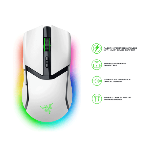 Razer Cobra Pro Wireless Gaming Mouse - White Edition