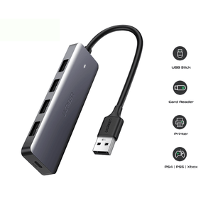 UGREEN 4-Port USB 3.0 Hub + Powered by Micro USB Metal Plated Shell Ultra Slim [CM219/50985]