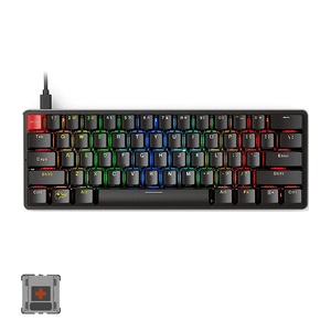 Glorious PC Gaming Race Modular Mechanical Keyboard GMMK Compact (Brown Switches) (Black)