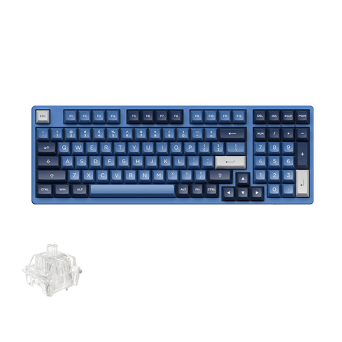 AKKO Ocean Star 3098B Multi-Modes RGB Mechanical Keyboard (AKKO CS Crystal)