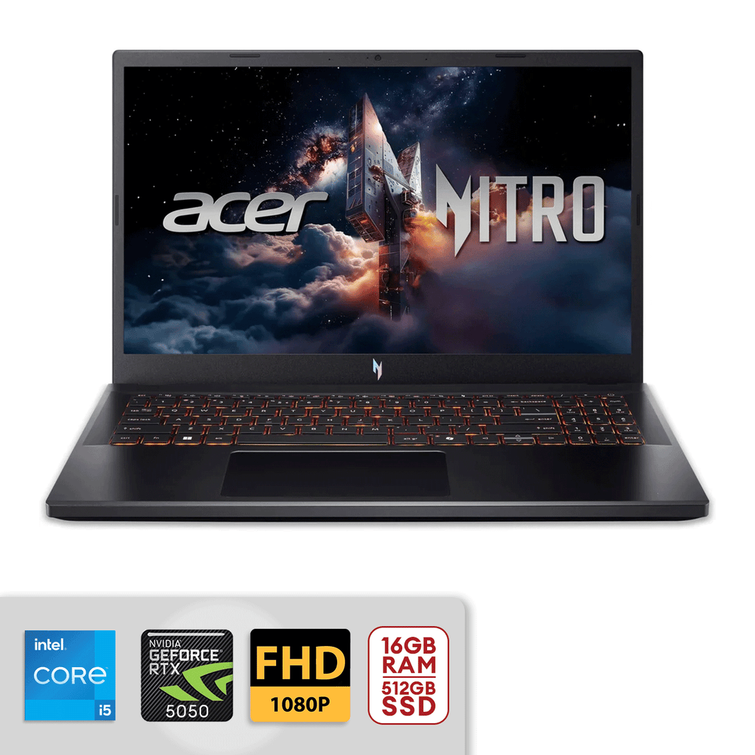 Acer Nitro V 15 ANV15-52-585U 15.6" FHD Core 5-210H 16GB/512GB SSD RTX5050 Win11