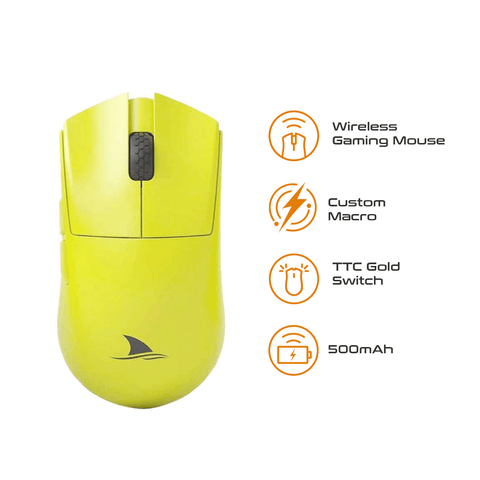 Darmoshark M3s Mini Varun Wireless Gaming Mouse Cyber [Yellow]