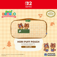 Hori Animal Crossing Puff Pouch for Nintendo Switch 2 (NSX-159A)